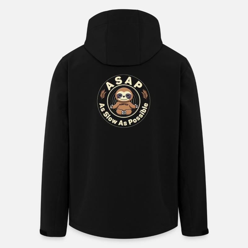 So langsam wie möglich - Recycelte Männer Softshell-Jacke von Stanley/Stella - Schwarz