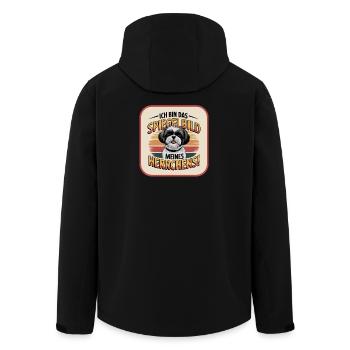 Shih Tzu : le reflet de mon maître chien - Veste softshell homme en polyester recyclé Stanley/Stella - noir - Dos - AI Model Male 185 light (185cm)