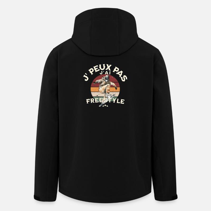 J'paux pas j'ai freestyle - Veste softshell homme en polyester recyclé Stanley/Stella - noir