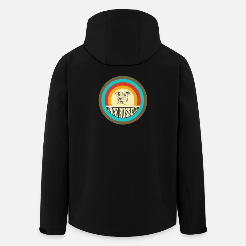 Jack Russell Terrier Design - Recycelte Männer Softshell-Jacke von Stanley/Stella - Schwarz