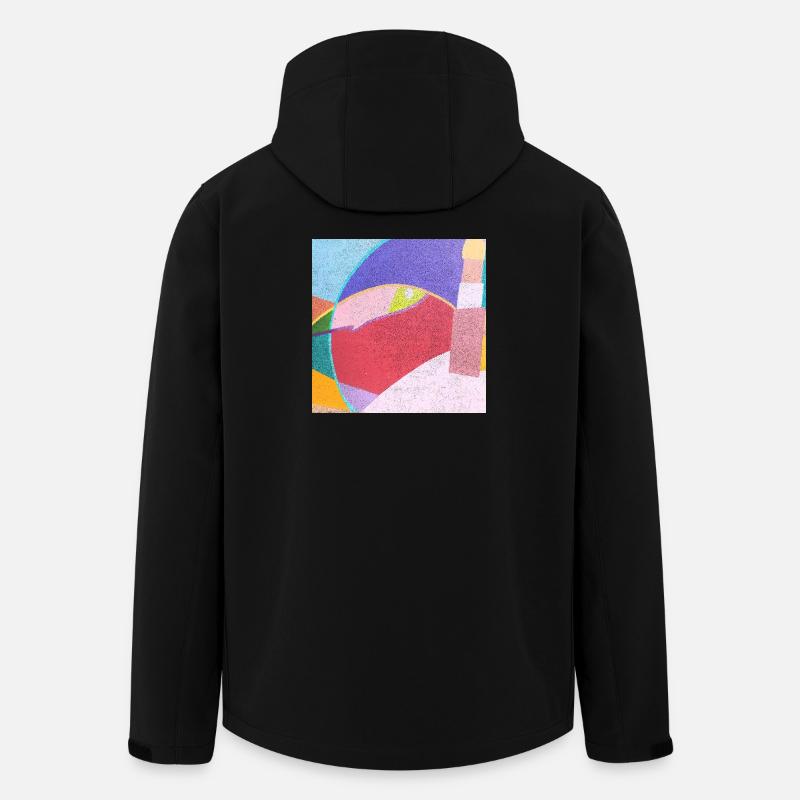 Peintures murales colorées - Veste softshell homme en polyester recyclé Stanley/Stella - noir