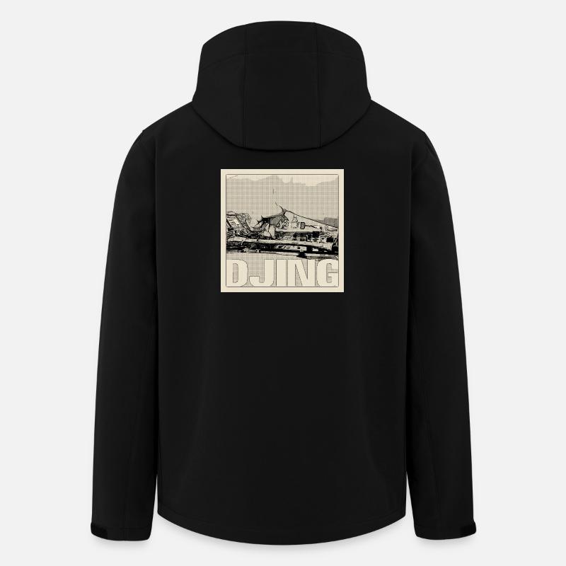 DJing Halftone Mix - Recycelte Männer Softshell-Jacke von Stanley/Stella - Schwarz