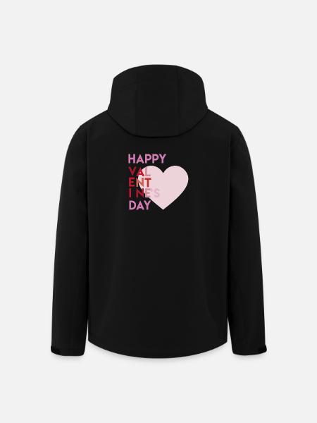 Happy Valentines Day - Recycelte Männer Softshell-Jacke von Stanley/Stella - Schwarz
