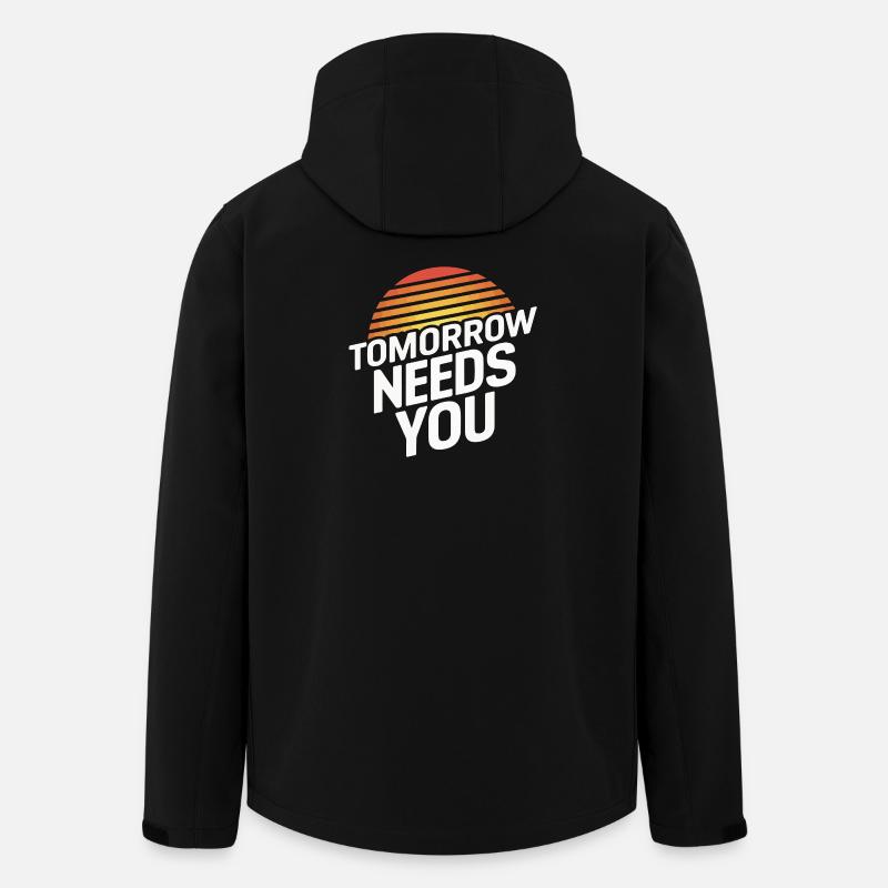Die Zukunft braucht Sie - Recycelte Männer Softshell-Jacke von Stanley/Stella - Schwarz