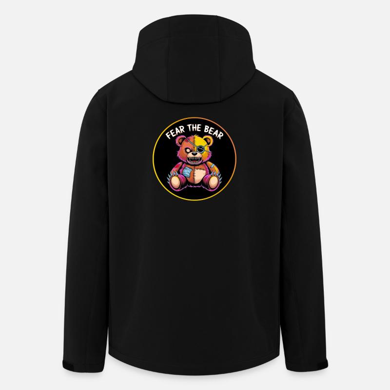 Fear the Bear - Recycelte Männer Softshell-Jacke von Stanley/Stella - Schwarz