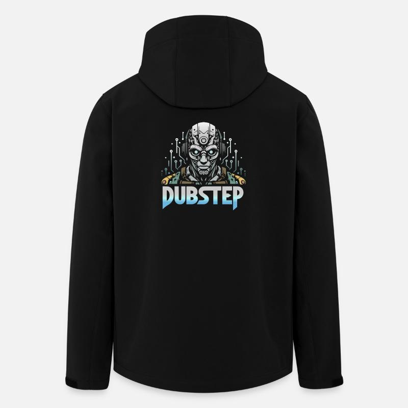 dubstep cyborg - Veste softshell homme en polyester recyclé Stanley/Stella - noir