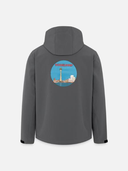 German City Düsseldorf - Men’s Recycled Softshell Jacket by Stanley/Stella - black