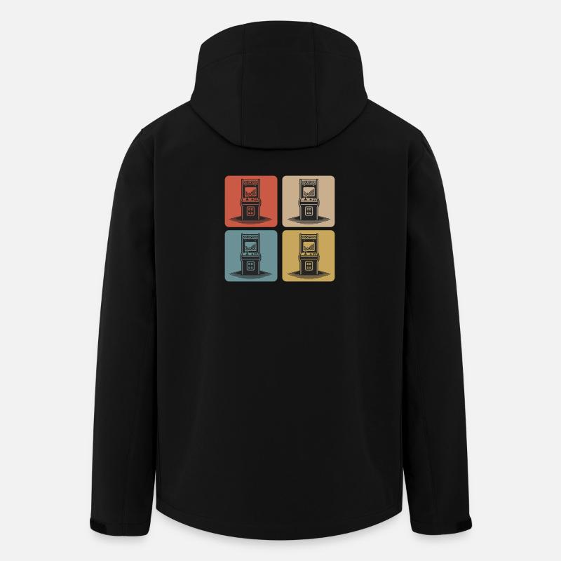 Retro Gaming Automaten 80er - Recycelte Männer Softshell-Jacke von Stanley/Stella - Schwarz