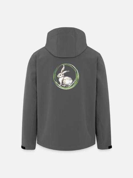 Bunny motif - Men’s Recycled Softshell Jacket by Stanley/Stella - black
