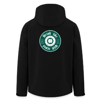 La Saint-Patrick - Veste softshell homme en polyester recyclé Stanley/Stella - noir - Dos - AI Model Male 185 light (185cm)