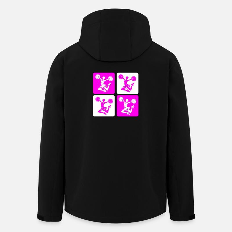 Cheerleader Design - Recycelte Männer Softshell-Jacke von Stanley/Stella - Schwarz