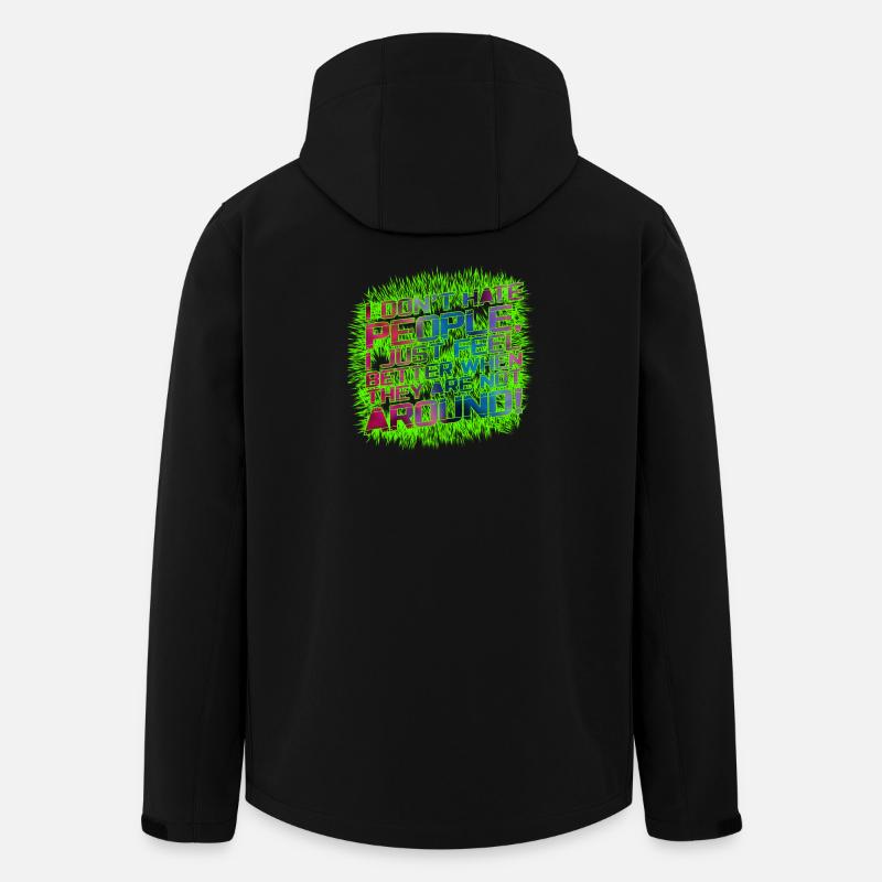 I dont hate people - Recycelte Männer Softshell-Jacke von Stanley/Stella - Schwarz
