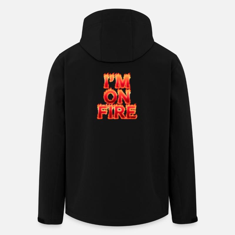 Je suis en feu - Veste softshell homme en polyester recyclé Stanley/Stella - noir