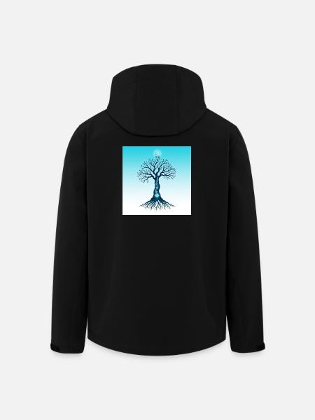 Spiritual Tree - Veste softshell homme en polyester recyclé Stanley/Stella - noir