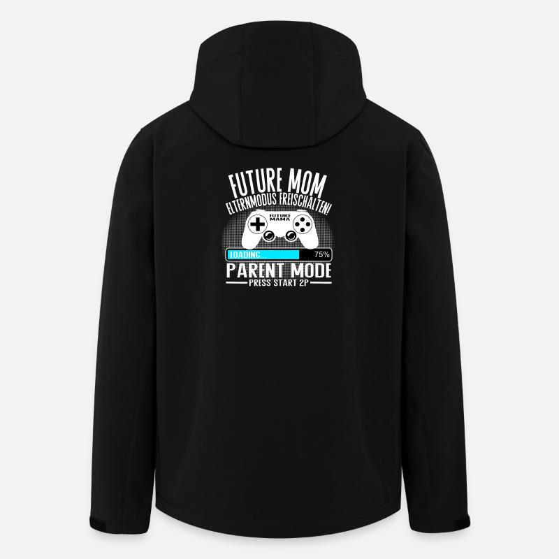 Mama lädt… Bitte warten! - Recycelte Männer Softshell-Jacke von Stanley/Stella - Schwarz