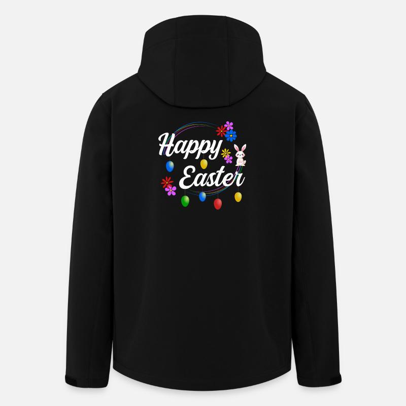 Happy Easter - Recycelte Männer Softshell-Jacke von Stanley/Stella - Schwarz
