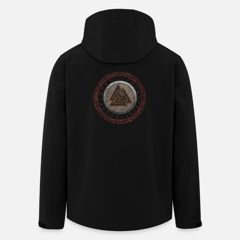Valknut Wikingersymbol - Recycelte Männer Softshell-Jacke von Stanley/Stella - Schwarz