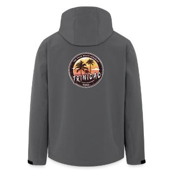 Trinidad Cuba – Ambiance rétro de la plage - Veste softshell homme en polyester recyclé Stanley/Stella - charbon - Dos - AI Model Male 185 light (185cm)