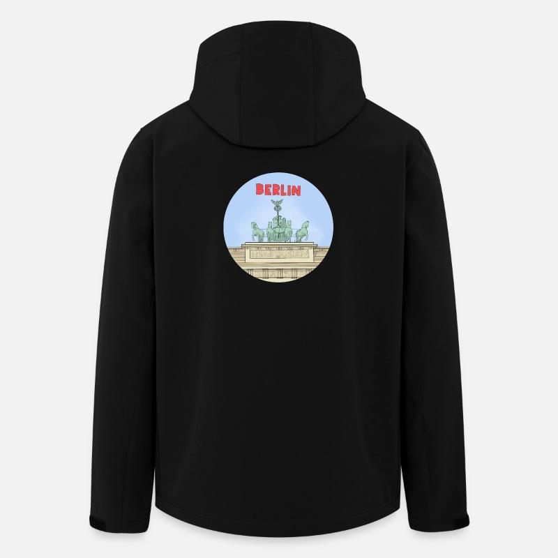 German City Berlin - Men’s Recycled Softshell Jacket by Stanley/Stella - black