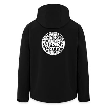 Vegetable soup - Men’s Recycled Softshell Jacket by Stanley/Stella - black - Back - AI Model Male 185 light (185cm)