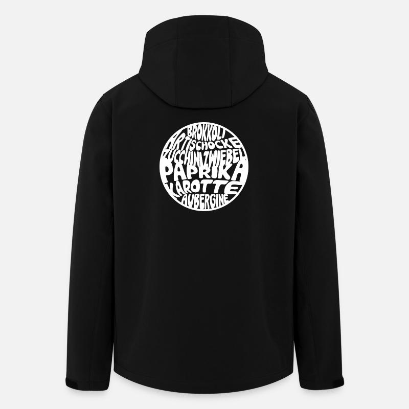 Soupe de légumes - Veste softshell homme en polyester recyclé Stanley/Stella - noir