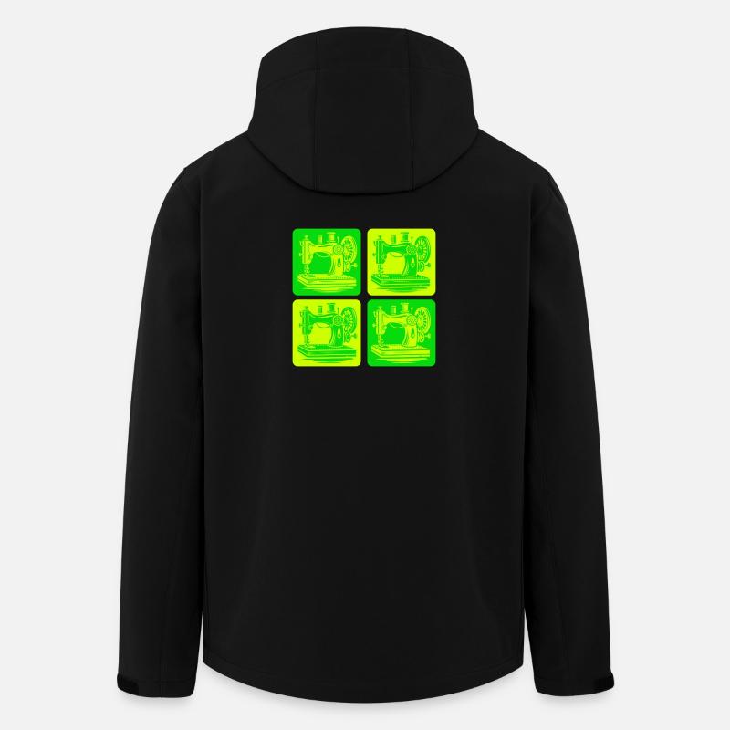 Nähmaschinen Design - Recycelte Männer Softshell-Jacke von Stanley/Stella - Schwarz