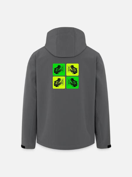 Schweißer im Retro-Style - Recycelte Männer Softshell-Jacke von Stanley/Stella - Schwarz