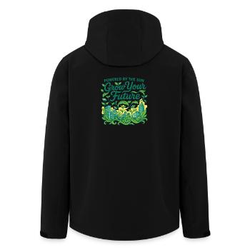 Grow Your Future (Solar Edition) - Men’s Recycled Softshell Jacket by Stanley/Stella - black - Back - AI Model Male 185 light (185cm)