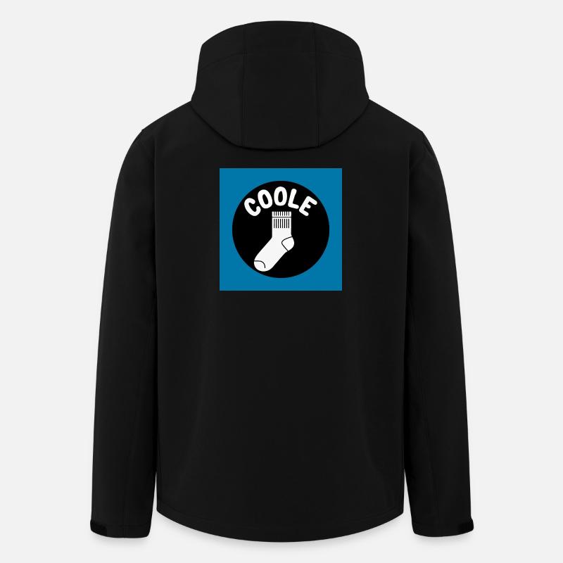 Cool sock socks and funny saying - Men’s Recycled Softshell Jacket by Stanley/Stella - black