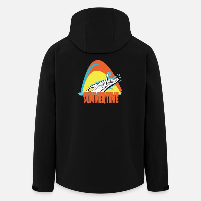 Buckelwal - Recycelte Männer Softshell-Jacke von Stanley/Stella - Schwarz