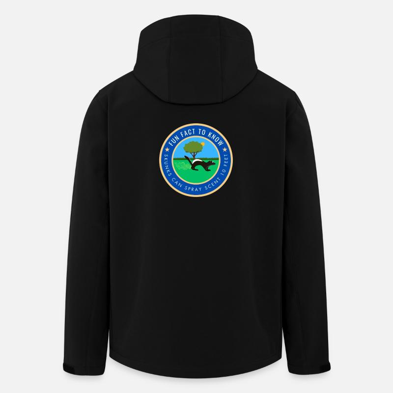Skunks can spray scent 10 feet - Men’s Recycled Softshell Jacket by Stanley/Stella - black