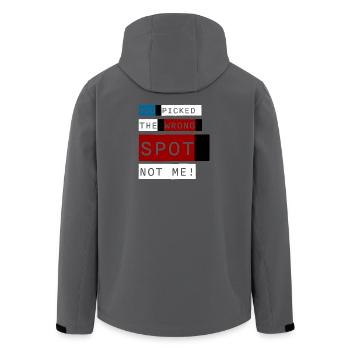 Wrong Spot – Édition Concert - Veste softshell homme en polyester recyclé Stanley/Stella - charbon - Dos - AI Model Male 185 light (185cm)