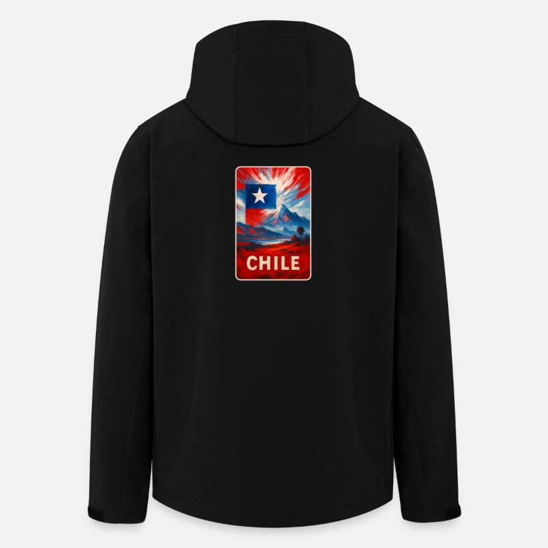 Chile Travel Art - Recycelte Männer Softshell-Jacke von Stanley/Stella - Schwarz