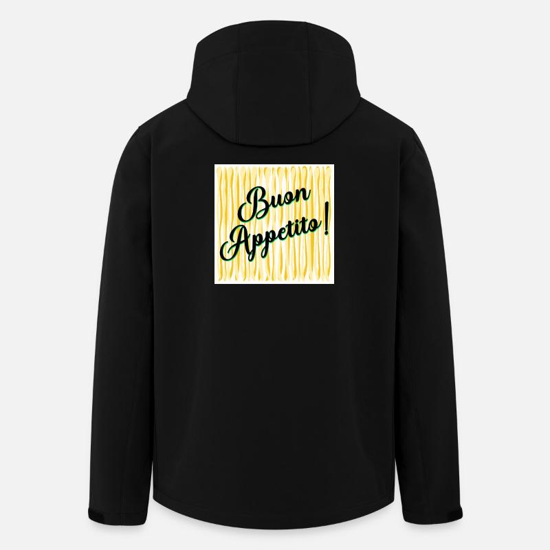 Spaghetti Enjoy your meal - Men’s Recycled Softshell Jacket by Stanley/Stella - black