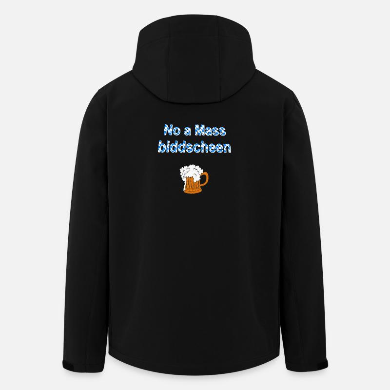 no a mass, bierglas, feste - Recycelte Männer Softshell-Jacke von Stanley/Stella - Schwarz