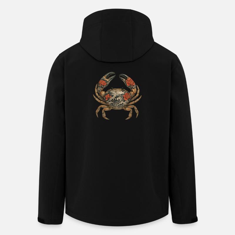 Yakuza Crab – Ink on Shell - Men’s Recycled Softshell Jacket by Stanley/Stella - black