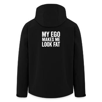 Mon ego me fait paraître gros Citation - Veste softshell homme en polyester recyclé Stanley/Stella - noir - Dos - AI Model Male 185 light (185cm)