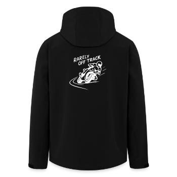 rarely off track motorcycle speed bike race track - Men’s Recycled Softshell Jacket by Stanley/Stella - black - Back - AI Model Male 185 light (185cm)
