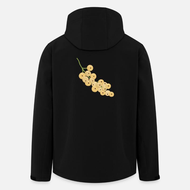 Weiße Johannisbeere Bund Illustration - Recycelte Männer Softshell-Jacke von Stanley/Stella - Schwarz