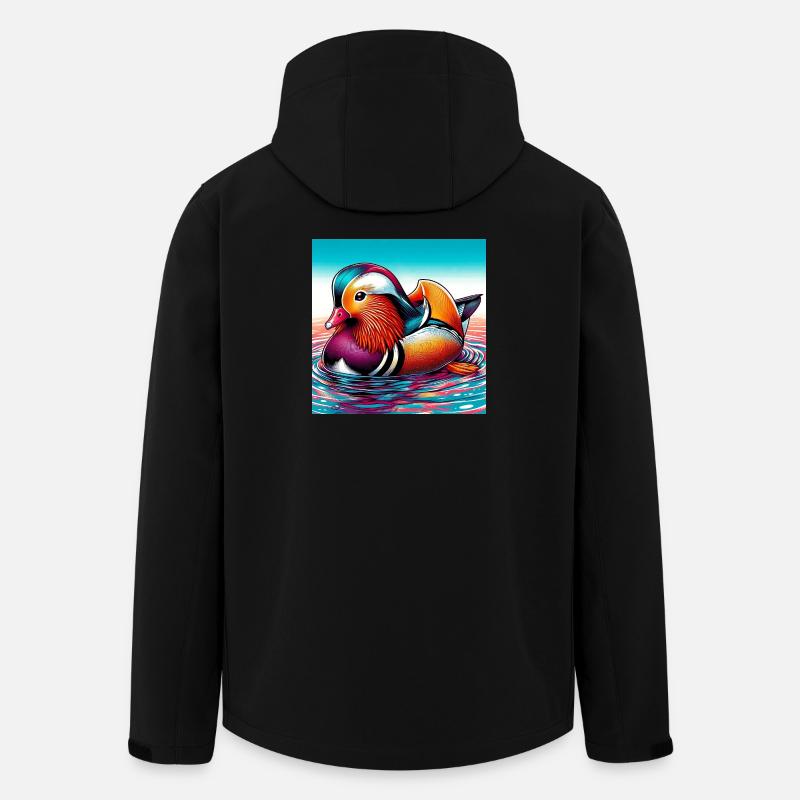 Mandarinente - Recycelte Männer Softshell-Jacke von Stanley/Stella - Schwarz