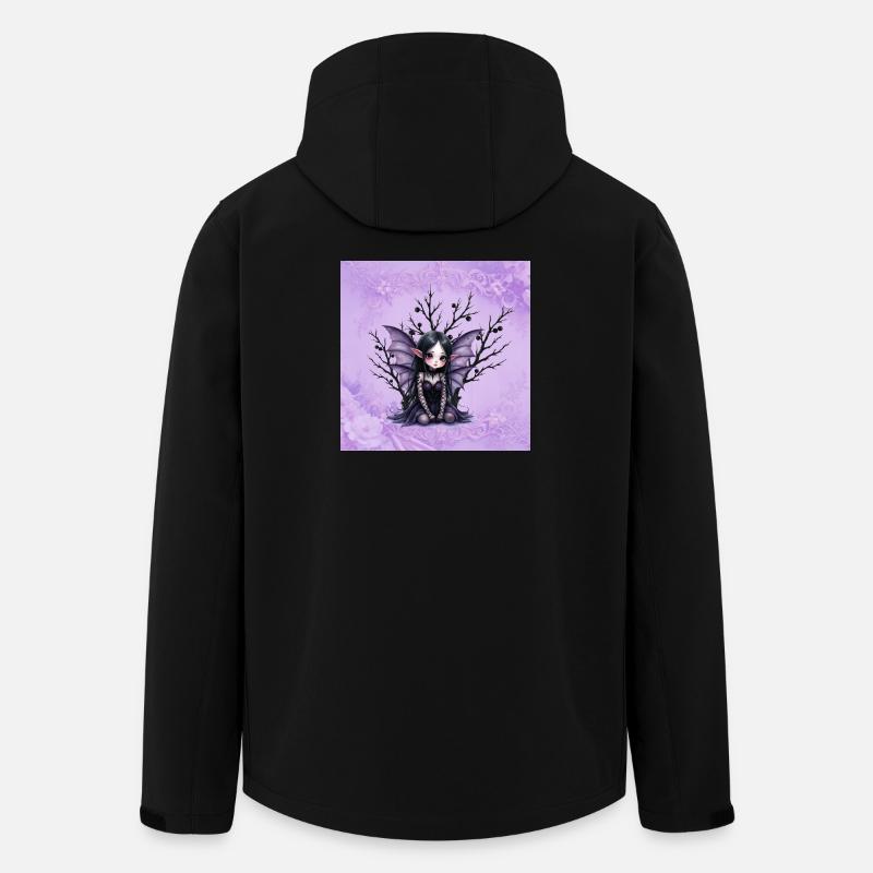 Vampire fée fille sur arbre sombre - Veste softshell homme en polyester recyclé Stanley/Stella - noir
