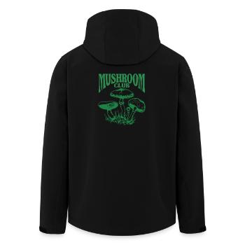 Mushroom Club XXXX - Veste softshell homme en polyester recyclé Stanley/Stella - noir - Dos - AI Model Male 185 light (185cm)