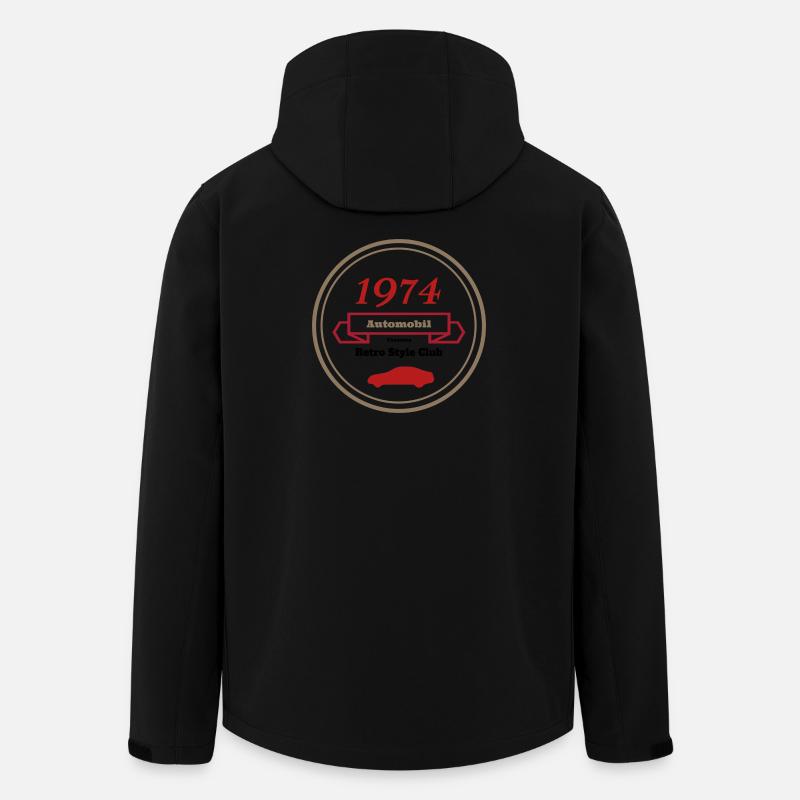 Retrodesign Motor Club 1 - Recycelte Männer Softshell-Jacke von Stanley/Stella - Schwarz