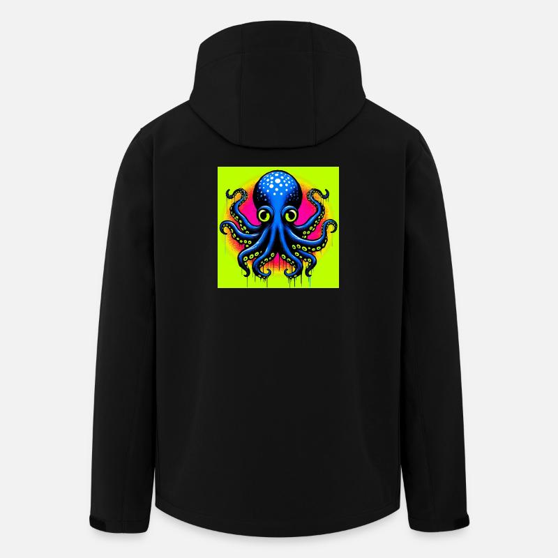 Octopus - Men’s Recycled Softshell Jacket by Stanley/Stella - black
