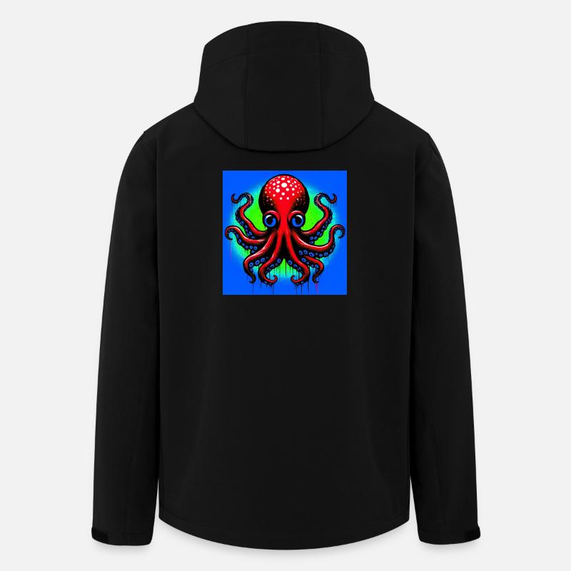 Octopus - Men’s Recycled Softshell Jacket by Stanley/Stella - black