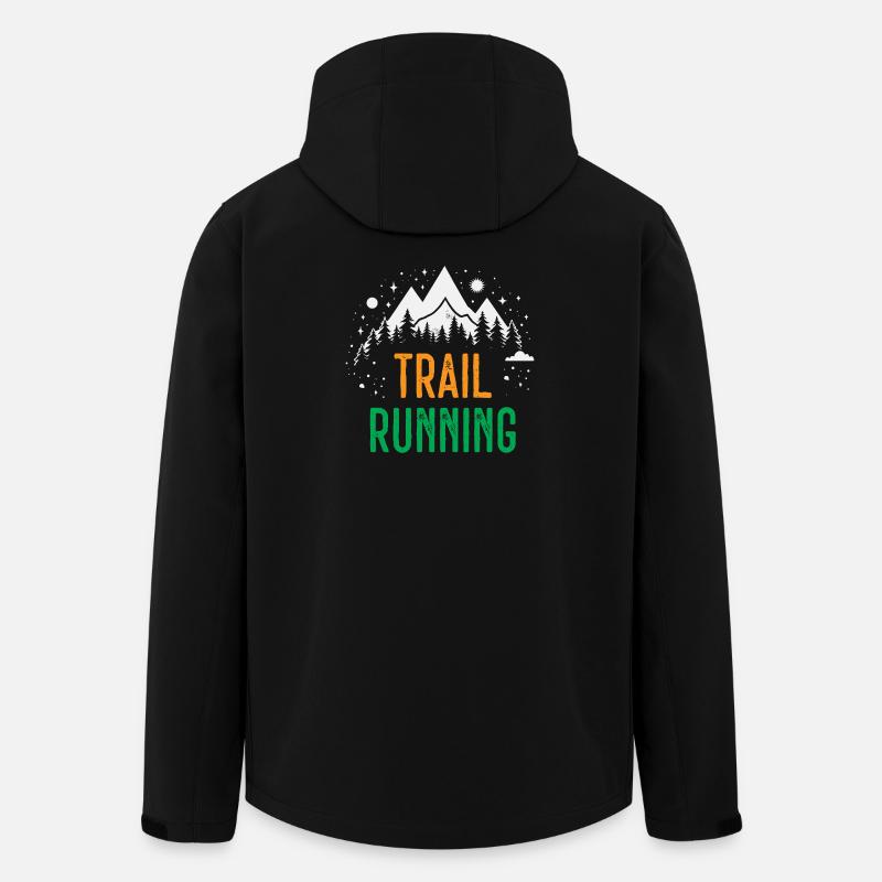 Trail Running - Men’s Recycled Softshell Jacket by Stanley/Stella - black