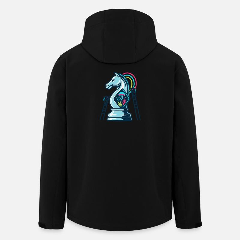Tiefsee-Schachritter - Recycelte Männer Softshell-Jacke von Stanley/Stella - Schwarz