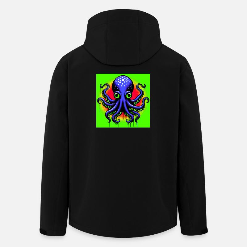 Octopus - Men’s Recycled Softshell Jacket by Stanley/Stella - black