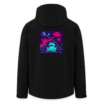Space Frog - Men’s Recycled Softshell Jacket by Stanley/Stella - black - Back - AI Model Male 185 light (185cm)
