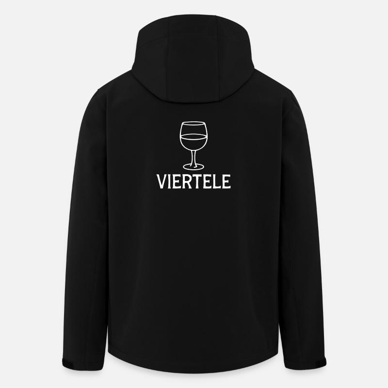 Viertele Typisch Schwäbisch - Recycelte Männer Softshell-Jacke von Stanley/Stella - Schwarz
